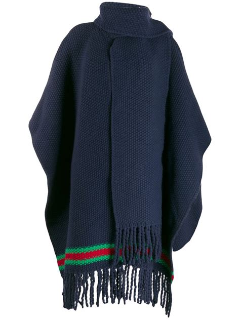 gucci capes for women|gucci stripe poncho.